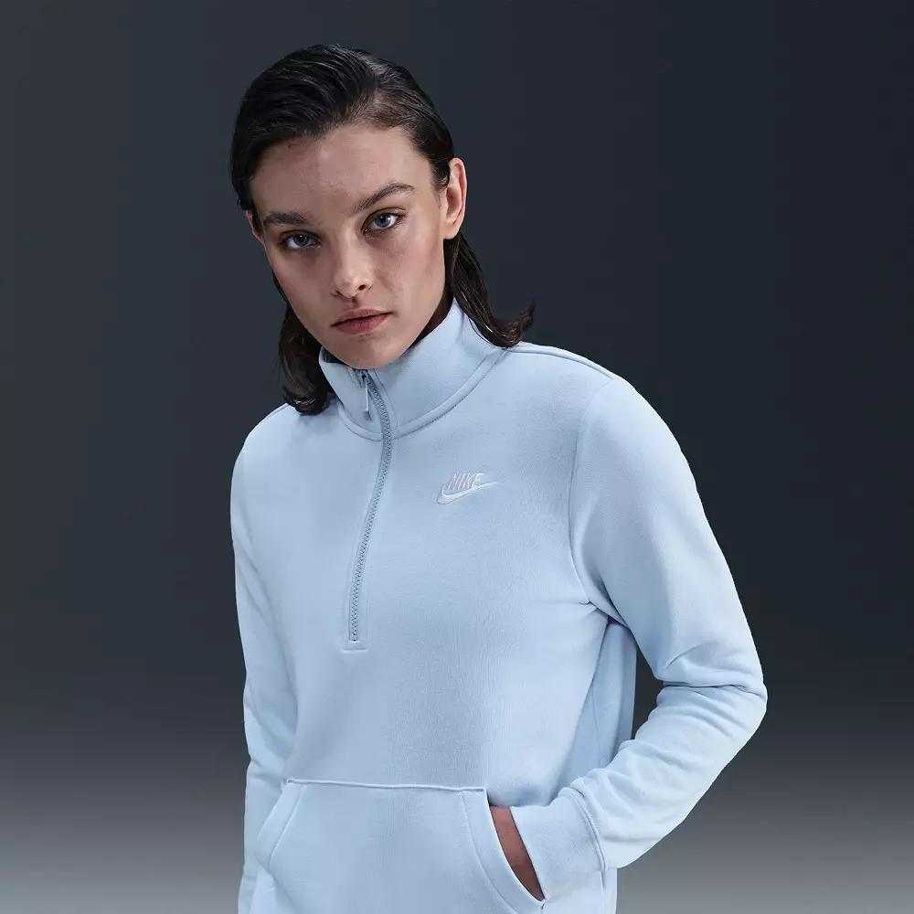 Women's Nike Sportswear Club Fleece Quarter-Zip Sweatshirt,  Product Image