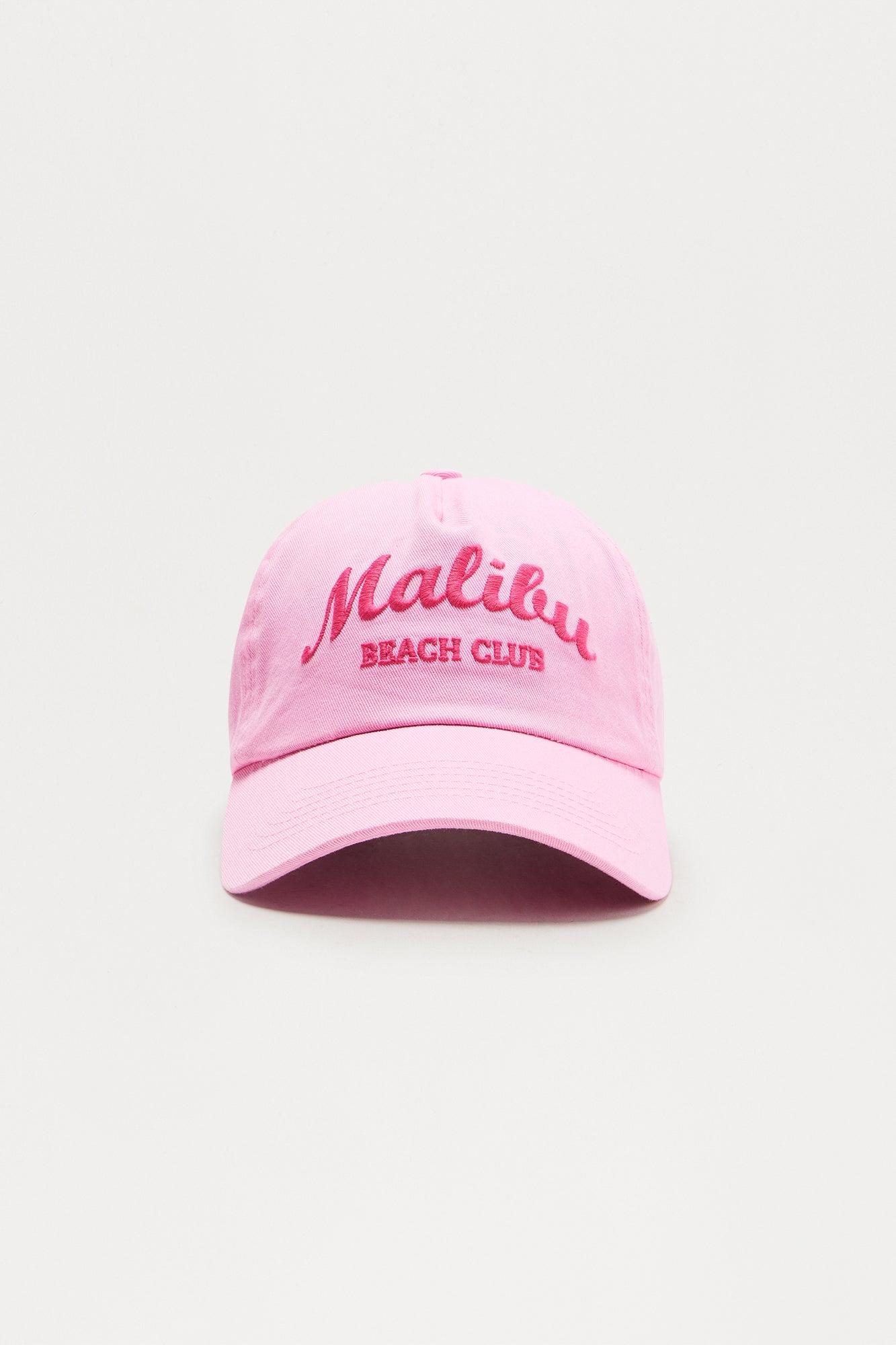 Malibu Beach Club Baseball Hat - Pink Product Image