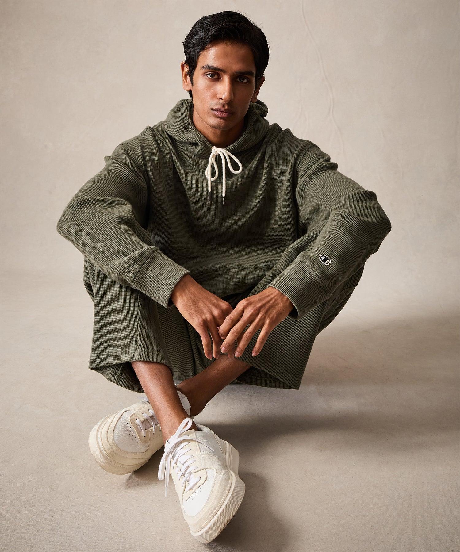 Champion Relaxed Waffle Hoodie Product Image