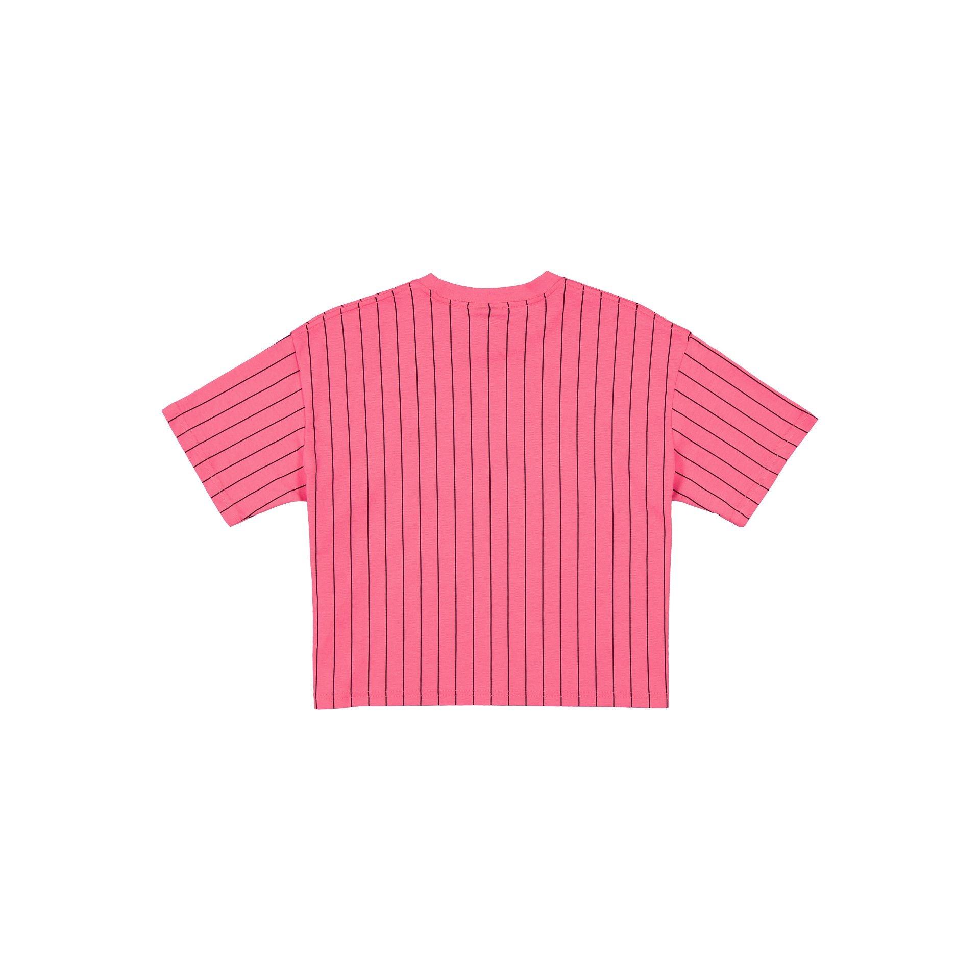 Miami Marlins City Connect Women's Pinstripe T-Shirt Female Product Image