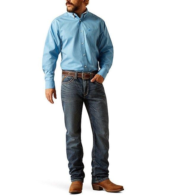 Ariat Classic Fit Solid Long Sleeve Woven Shirt Product Image