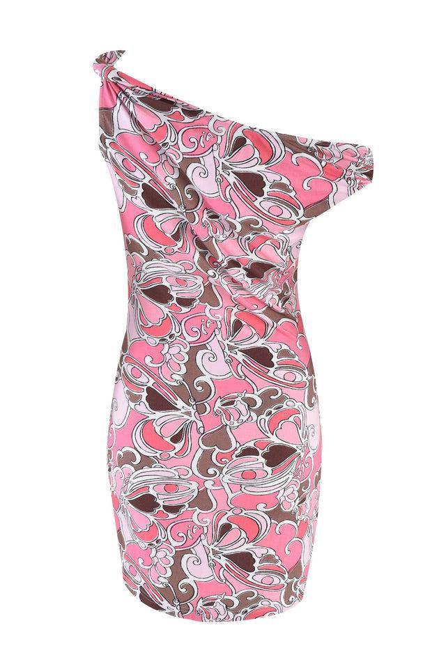 CORRINE MINI DRESS - PINK BUTTERFLY BLOOM Product Image
