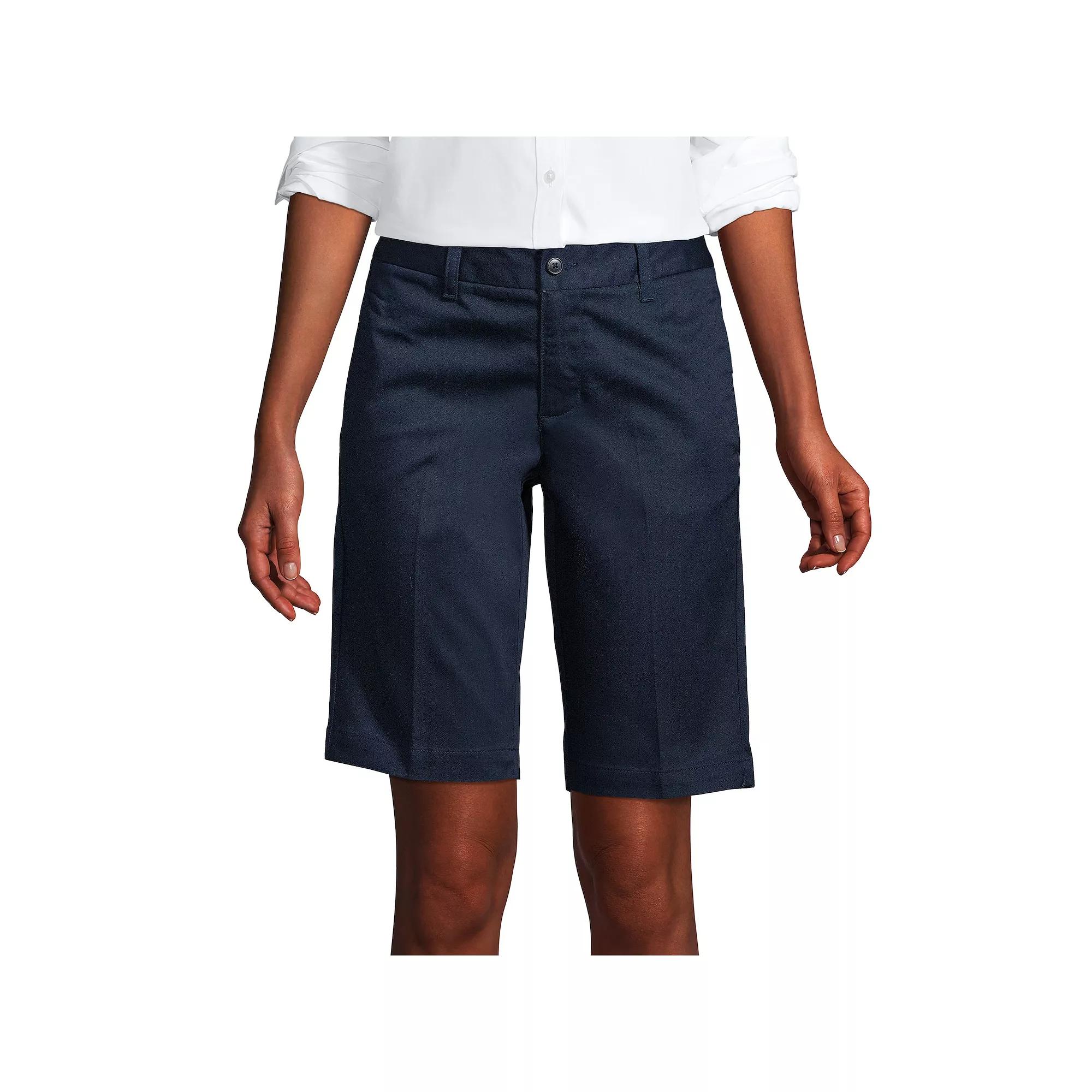 Women's Lands' End Front Blend Chino Shorts,  Product Image
