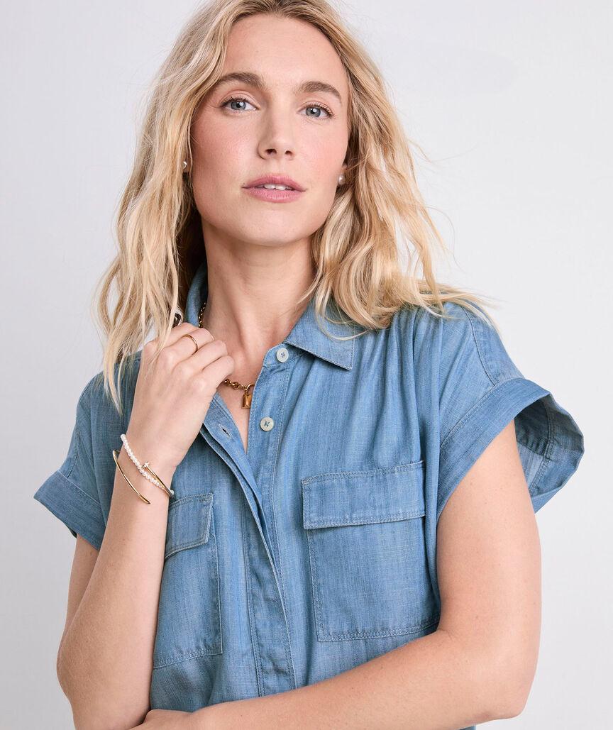 Margo Chambray Shirtdress Product Image