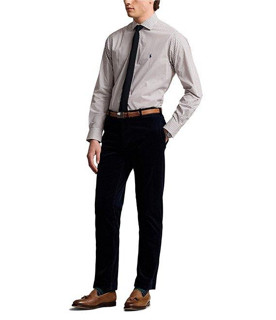 Polo Ralph Lauren Classic Fit Spread Collar Checked Poplin Dress Shirt Product Image