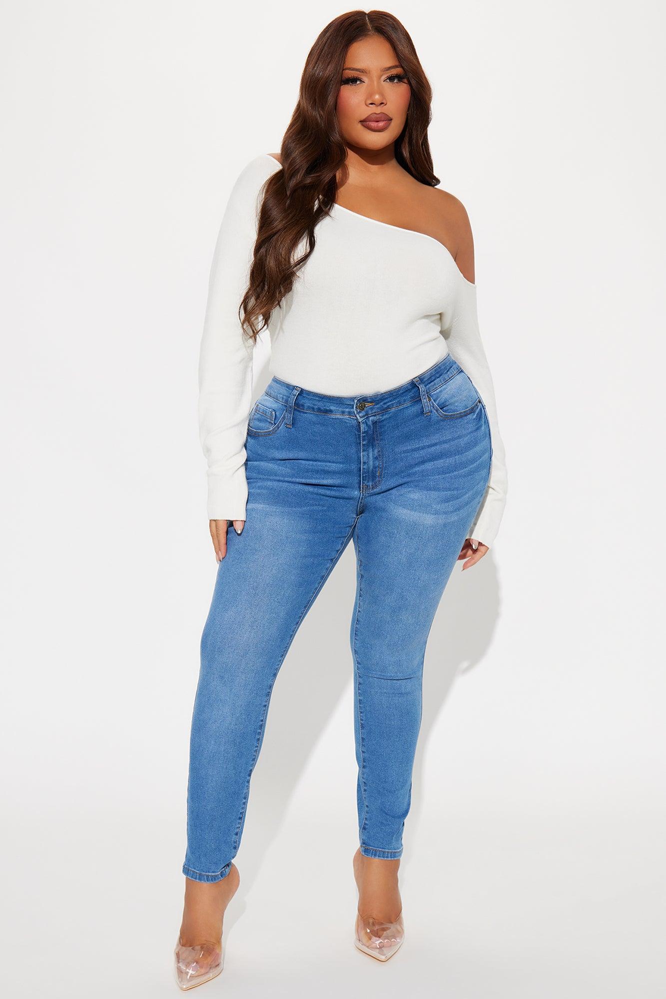 For The Best Stretch Booty Lifting Jeans - Medium Wash Product Image