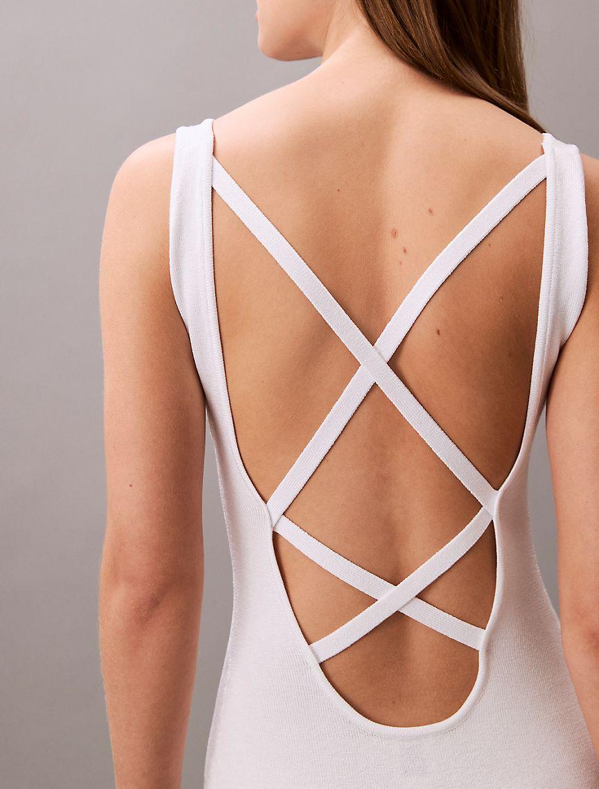 Cross Back Mini Dress Product Image