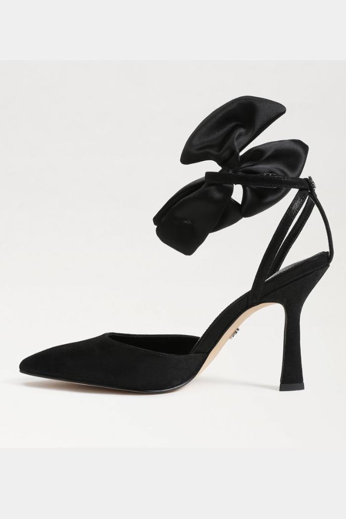 Halie Bow Heel- Black Product Image