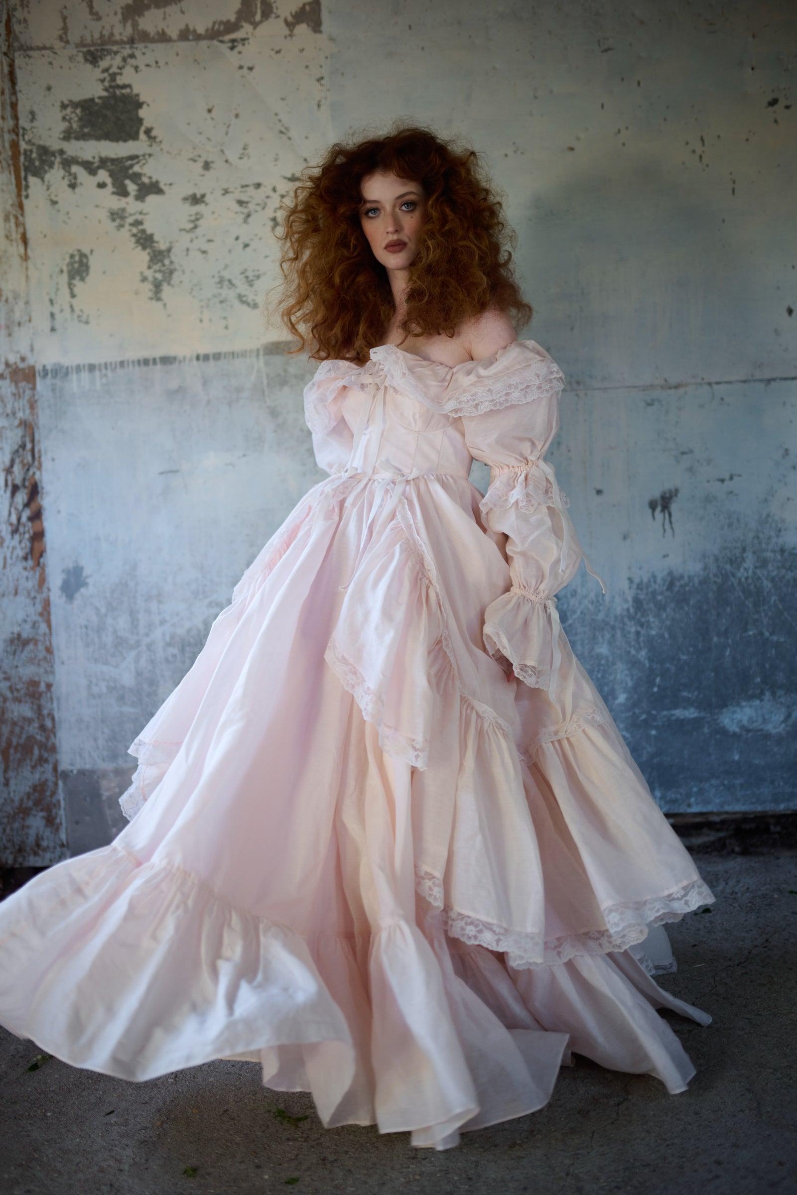 The Blush Silk Organdy Waltz Gown Product Image