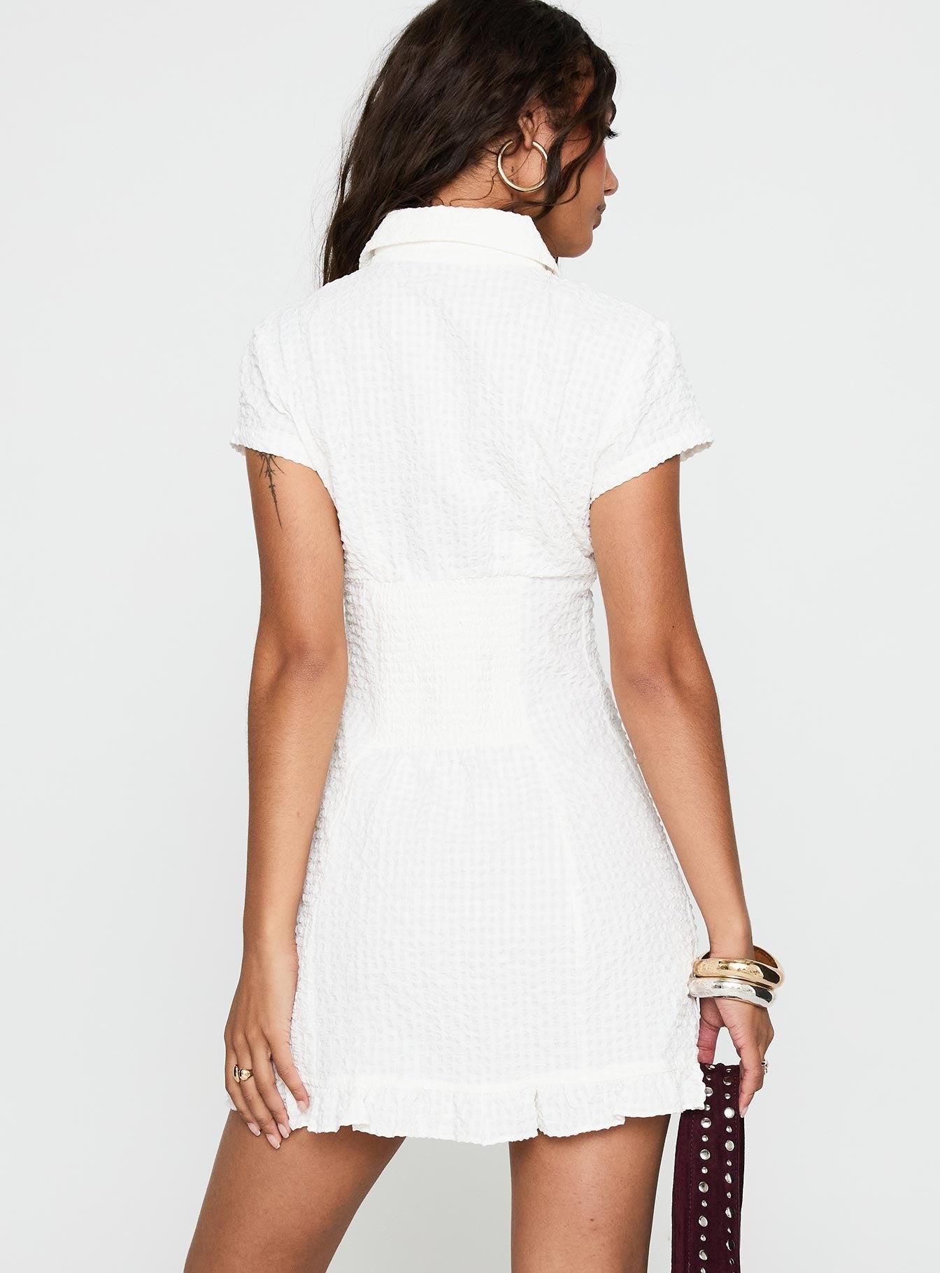 Covey Mini Dress White Product Image