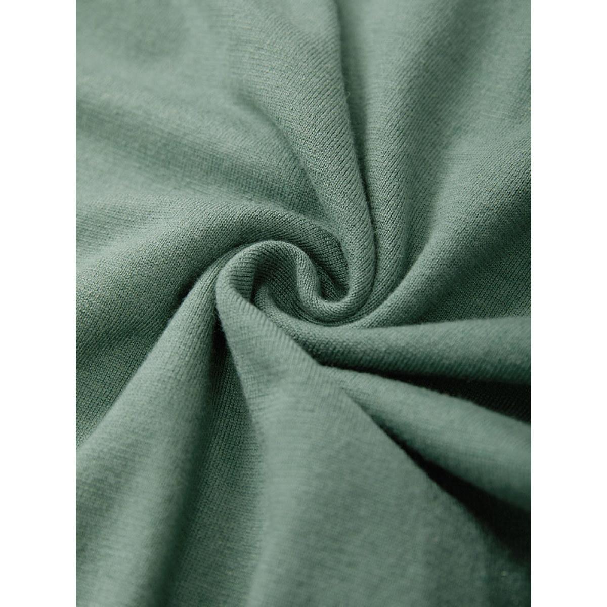 Plus Size Supersoft Essentials Patched Pocket Drop Shoulder Cardigan Green Women Casual Loose Long Sleeve Dailywear Cardigans BloomChic 12/L Product Image