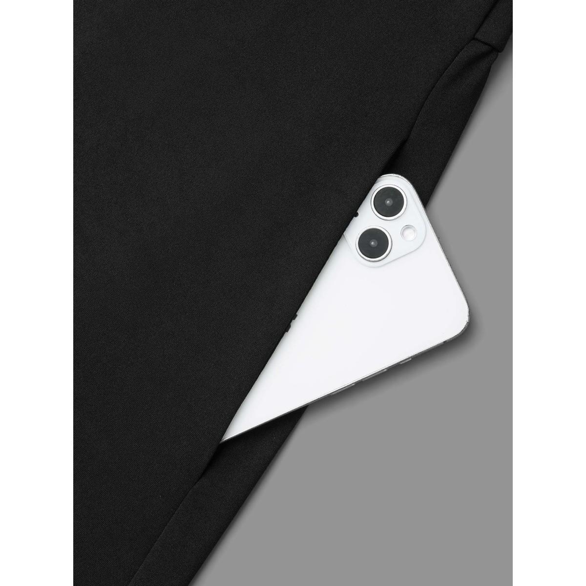 Plus Size Sequin Patchwork Elastic Waist Midi Dress Black Women Party&Cocktail Texture Party Curvy Bloomchic 28/5X Product Image