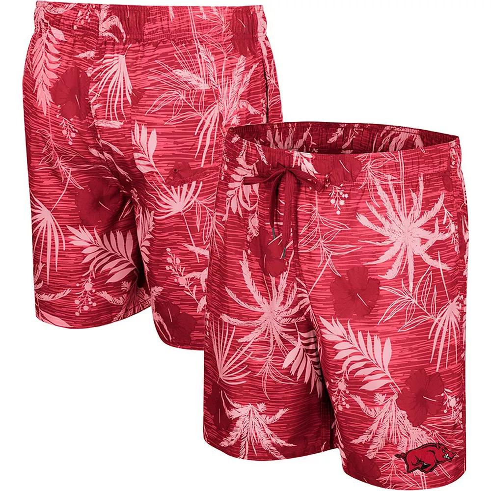 Men's Colosseum Crimson Washington State Cougars What Else is New Swim Shorts,  Product Image
