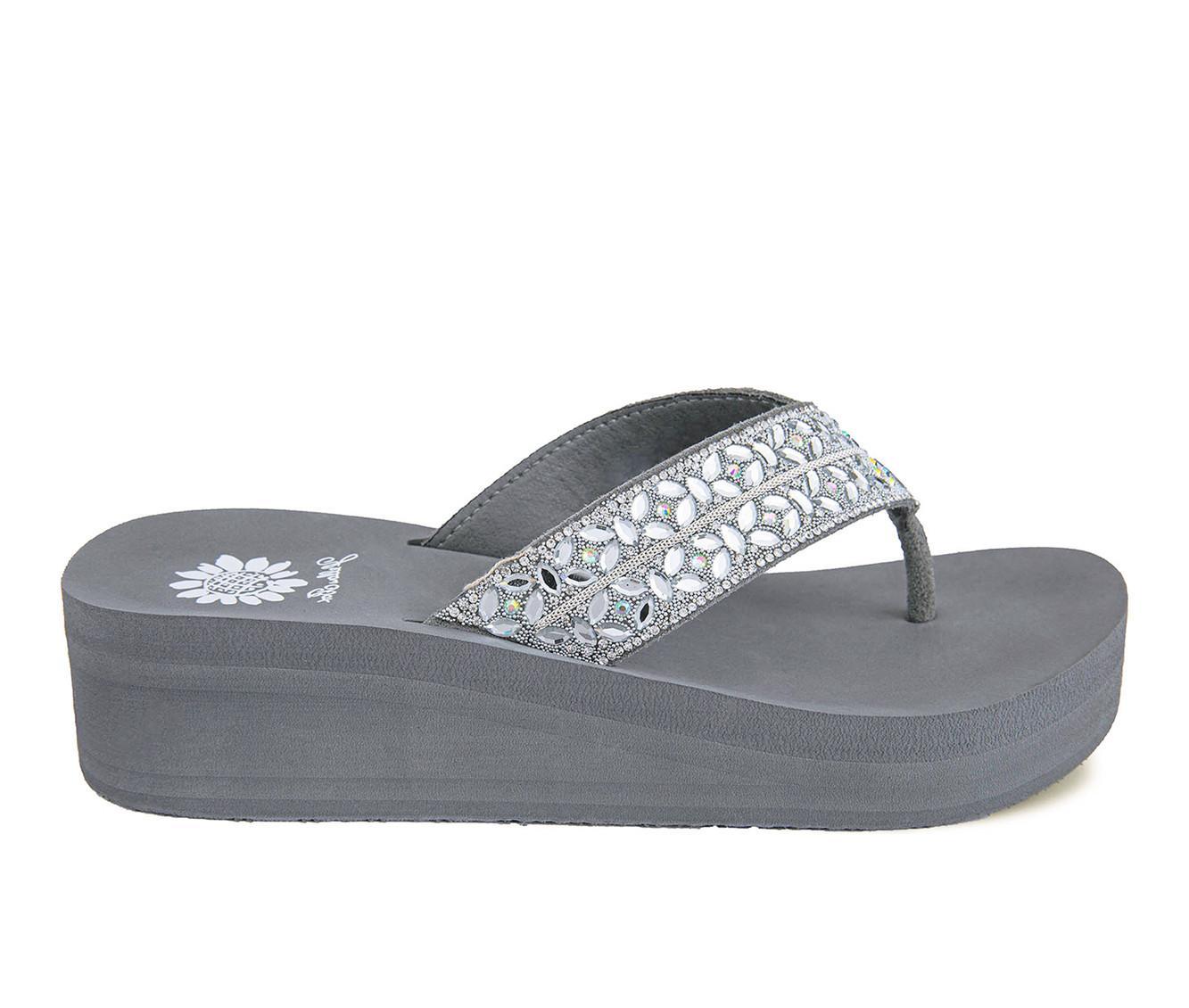 Women's Yellow Box Rhea Wedge Flip-Flops Product Image