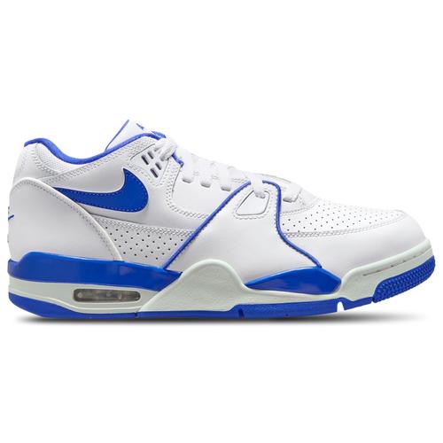 Nike Mens Nike Air Flight 89 Low - Mens Basketball Shoes Summit White/White/Hyper Royal Product Image