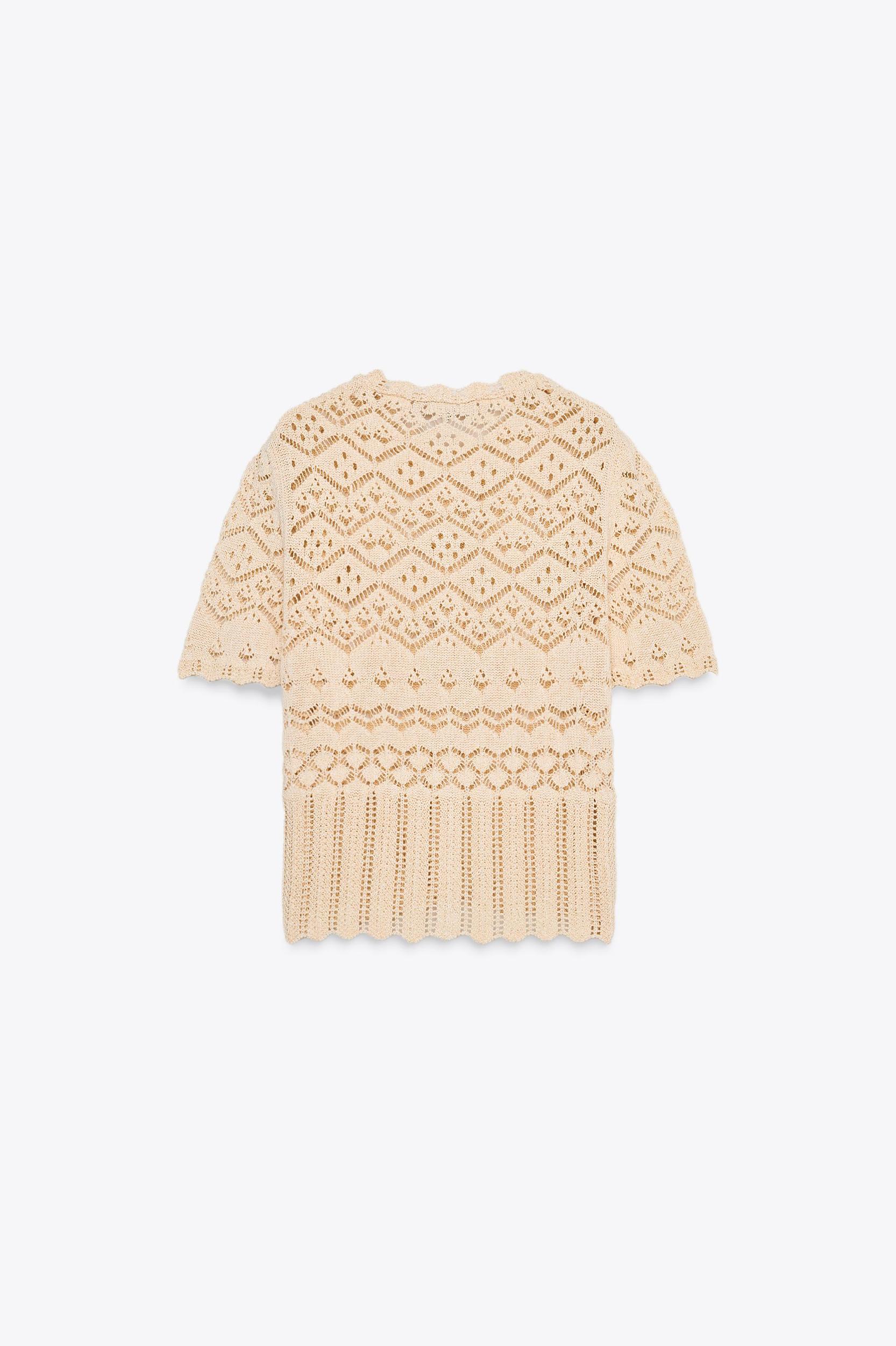 POINTELLE KNIT CARDIGAN Product Image