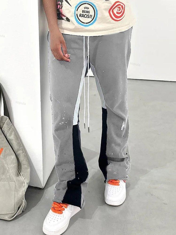 Sopula Men's Casual Baggy Flared Sweatpants Product Image