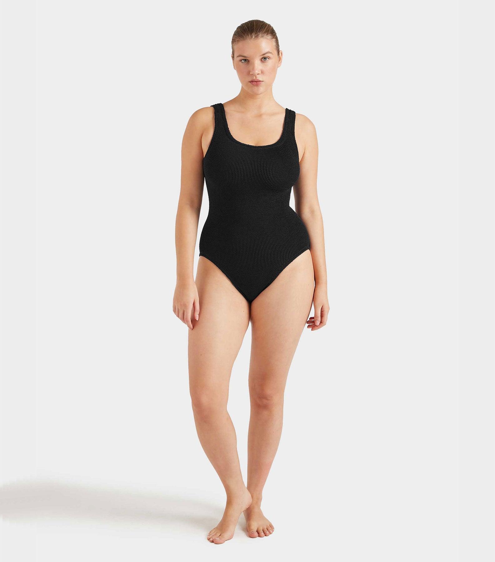 Coverage Square Neck Swim - Black Product Image