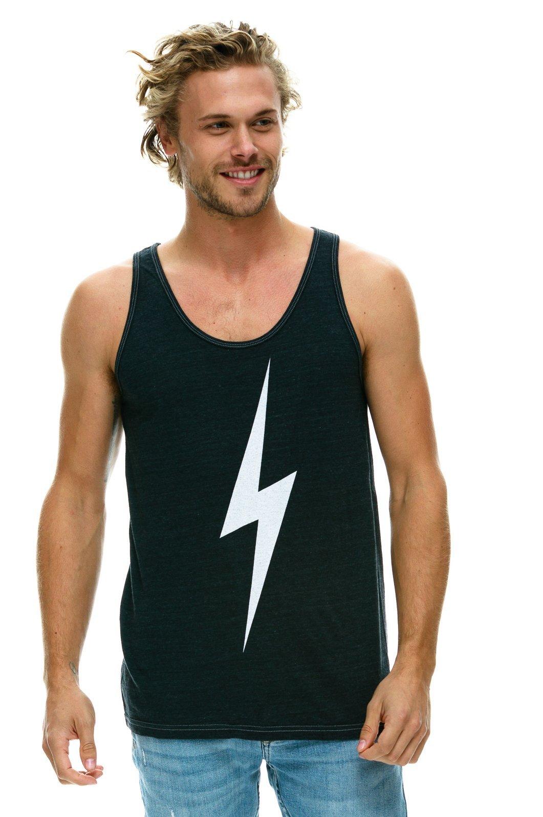 MEN'S BOLT  TANK - CHARCOAL Male Product Image