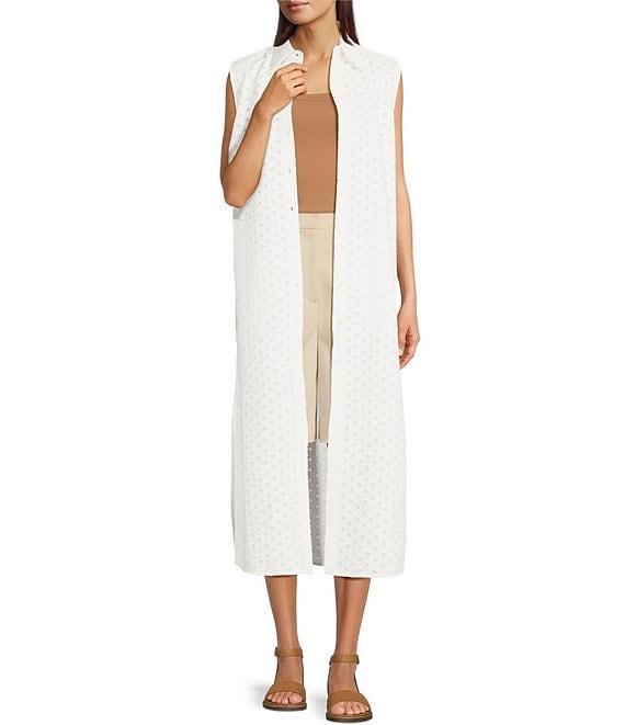 Gibson & Latimer Ribbed Knit Scoop Neck Sleeveless Tank Top Product Image