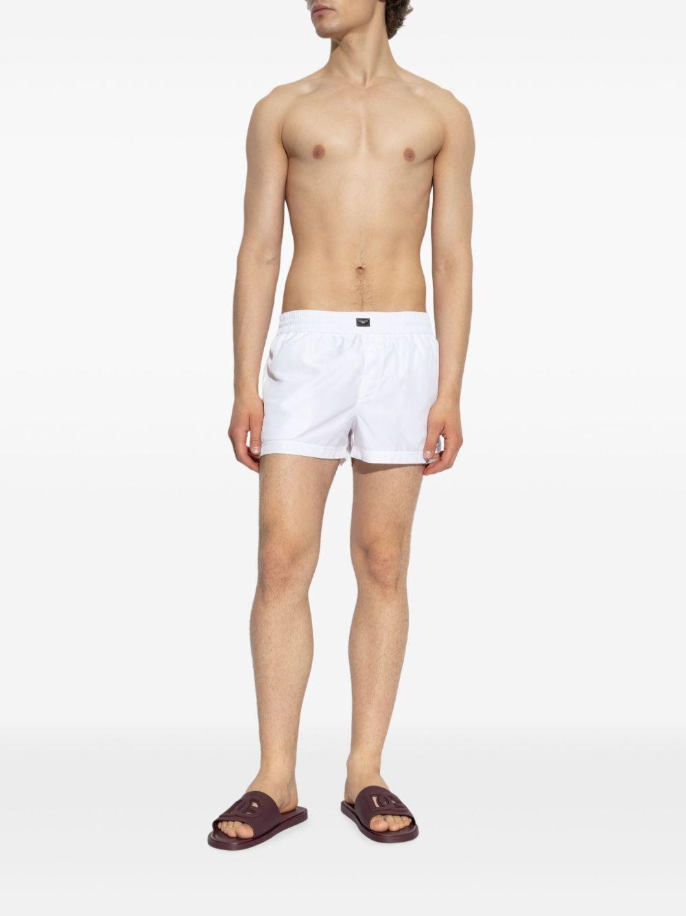 logo-plaque swim shorts Product Image