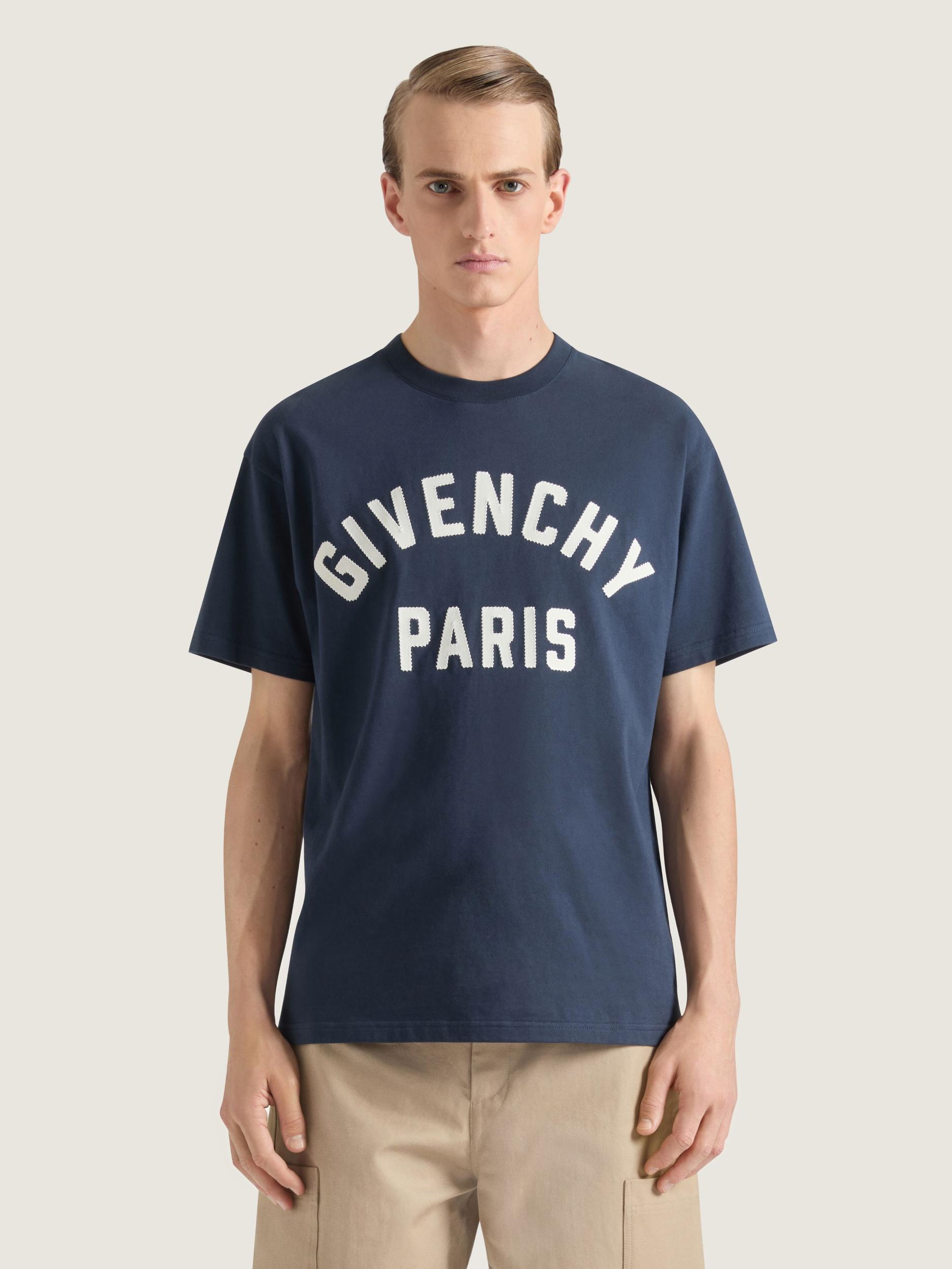 T-shirt in cotton with GIVENCHY Paris embroidery Product Image