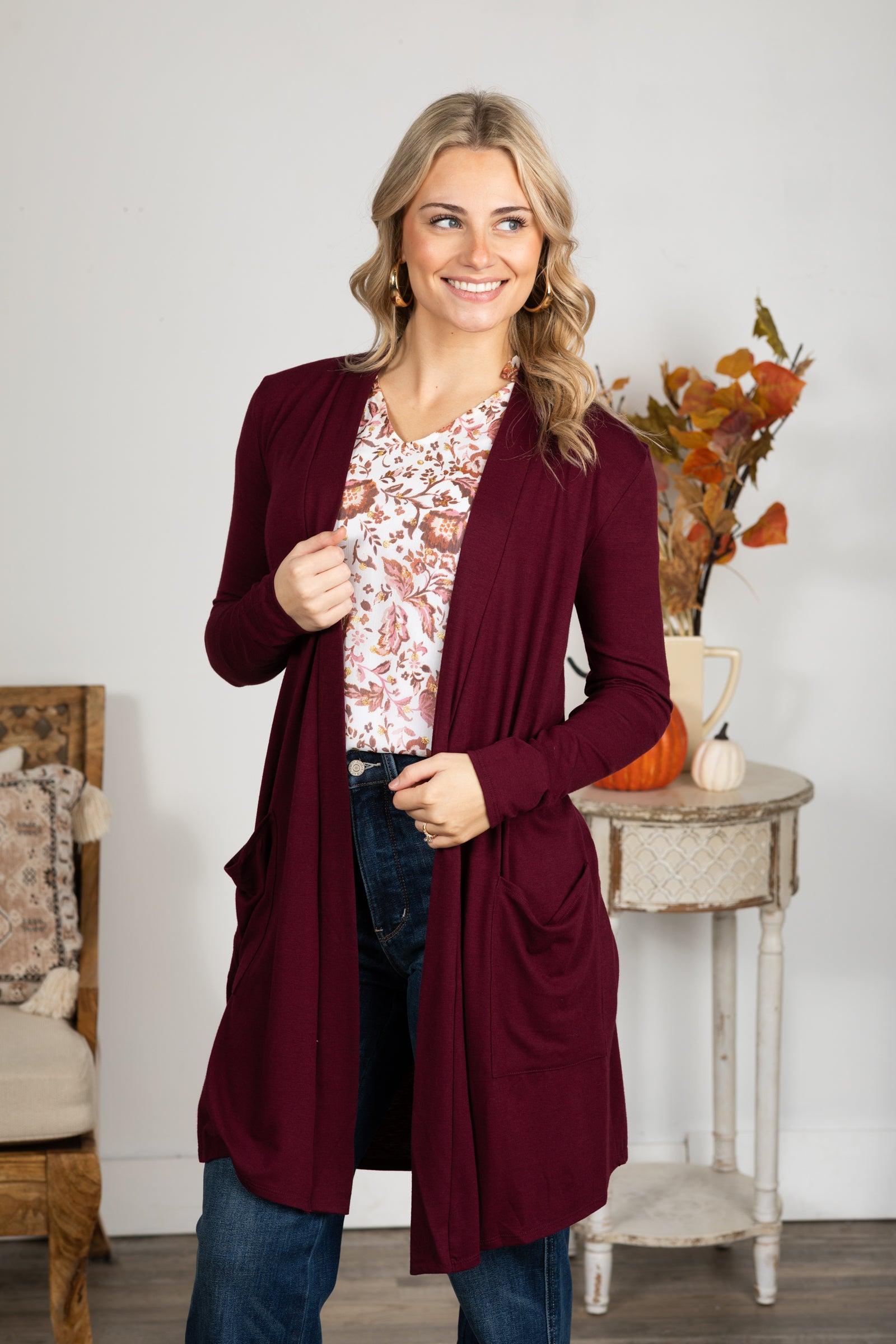 Relaxed Pocket Open Cardigans Product Image