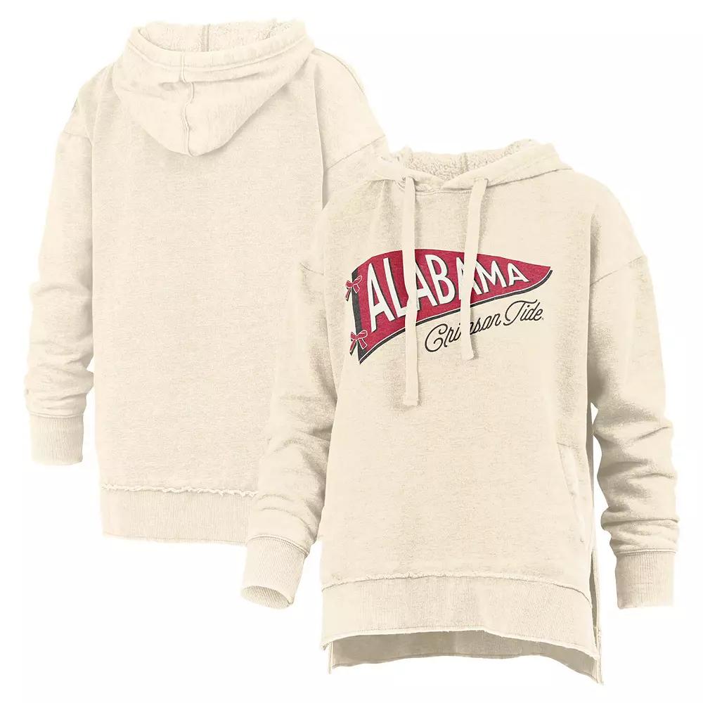 Women's Pressbox Cream Alabama Crimson Tide Marni Pullover Hoodie,  Product Image