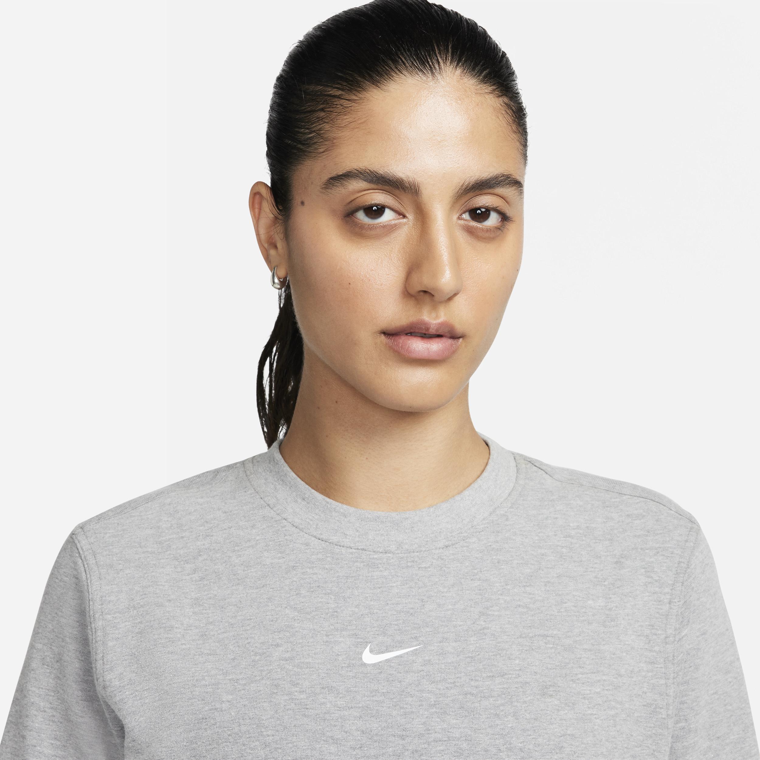 Nike Women's Dri-FIT One Crew-Neck French Terry Sweatshirt Product Image
