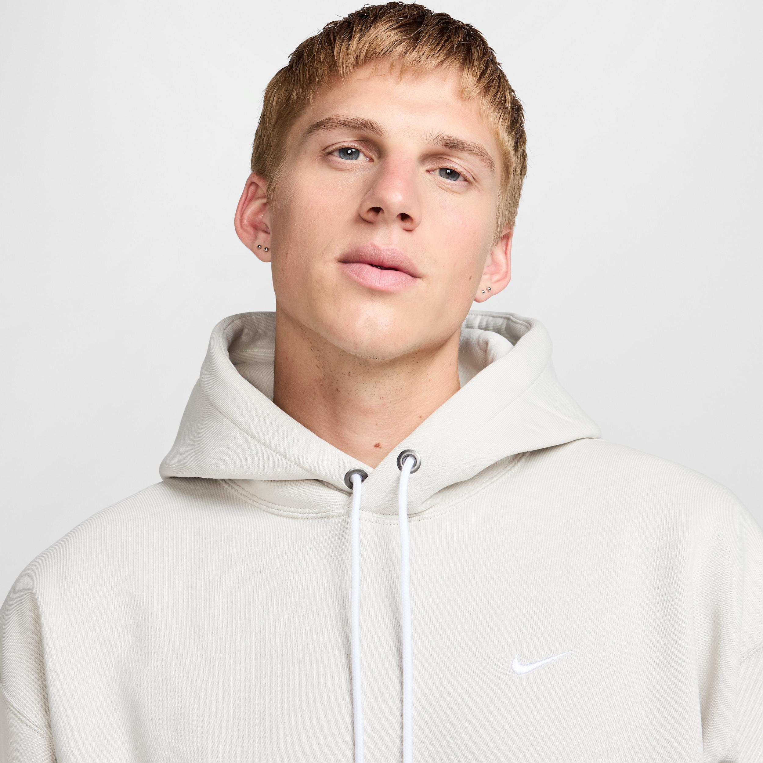 Nike Mens Solo Swoosh Fleece Pullover Hoodie | DX1355-072 Product Image