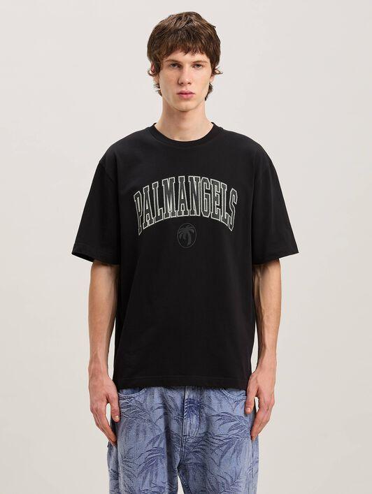 COLLEGE PALM SLIM TEE BLACK - VINTAGE BL Product Image