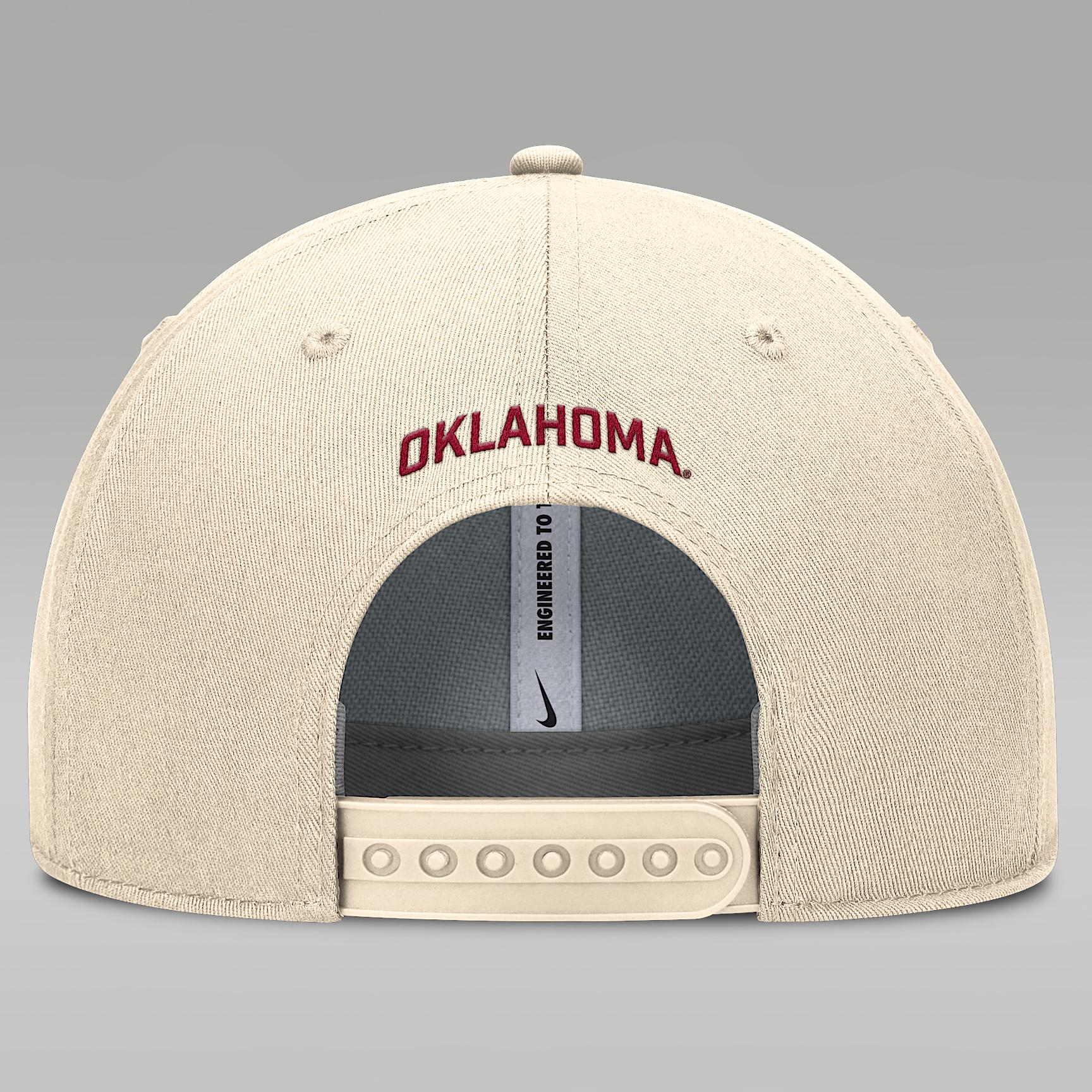 Oklahoma Primetime Rise Men's Jordan Brand Dri-FIT College Trucker Adjustable Hat Product Image