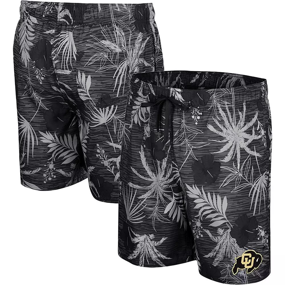 Men's Colosseum Black Boston College Eagles What Else is New Swim Shorts, Size: Large Product Image