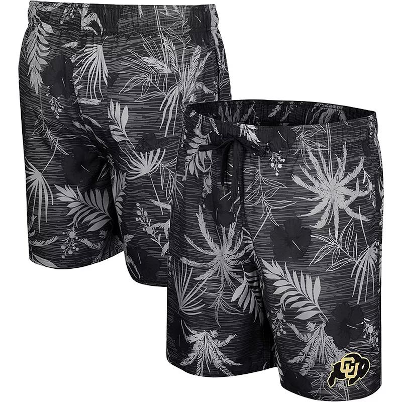 Men's Colosseum Black Boston College Eagles What Else is New Swim Shorts, Size: Large Product Image