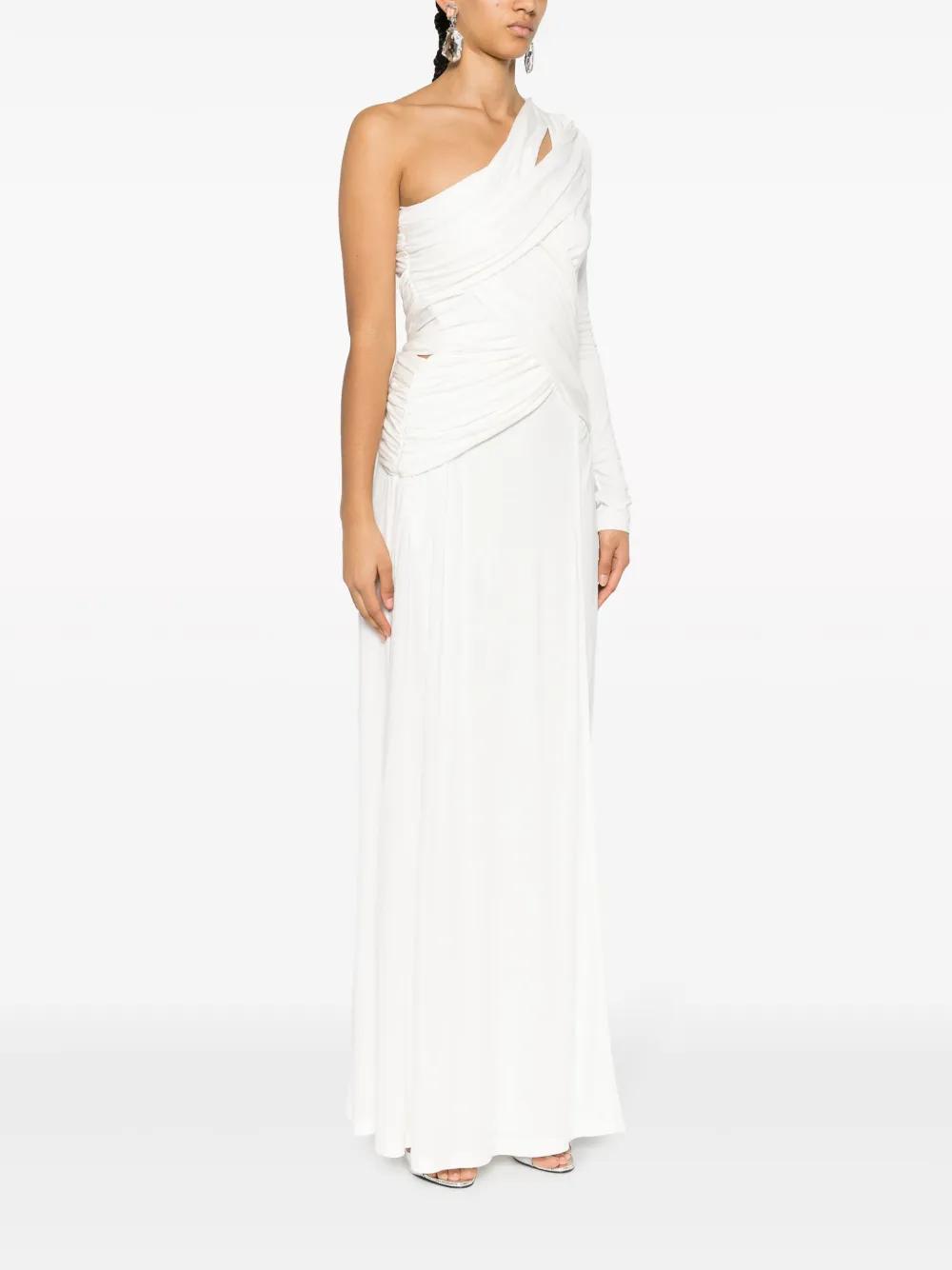 one-shoulder drapped dress Product Image