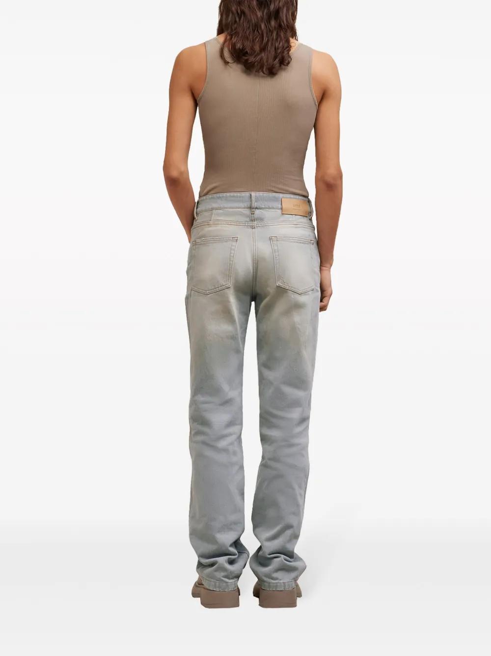 mid-rise straight-leg jeans Product Image