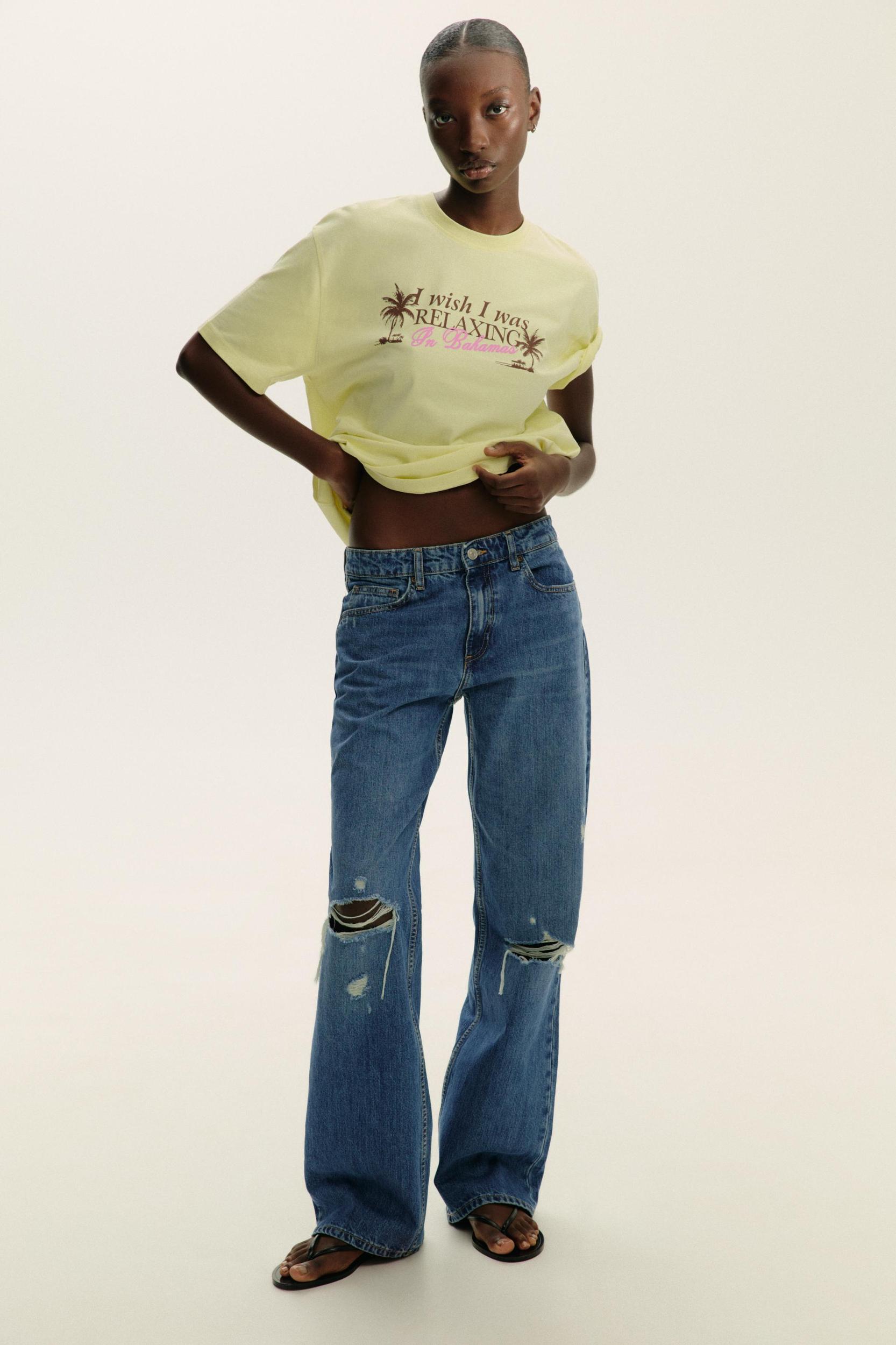 TEXT PRINT T-SHIRT Product Image