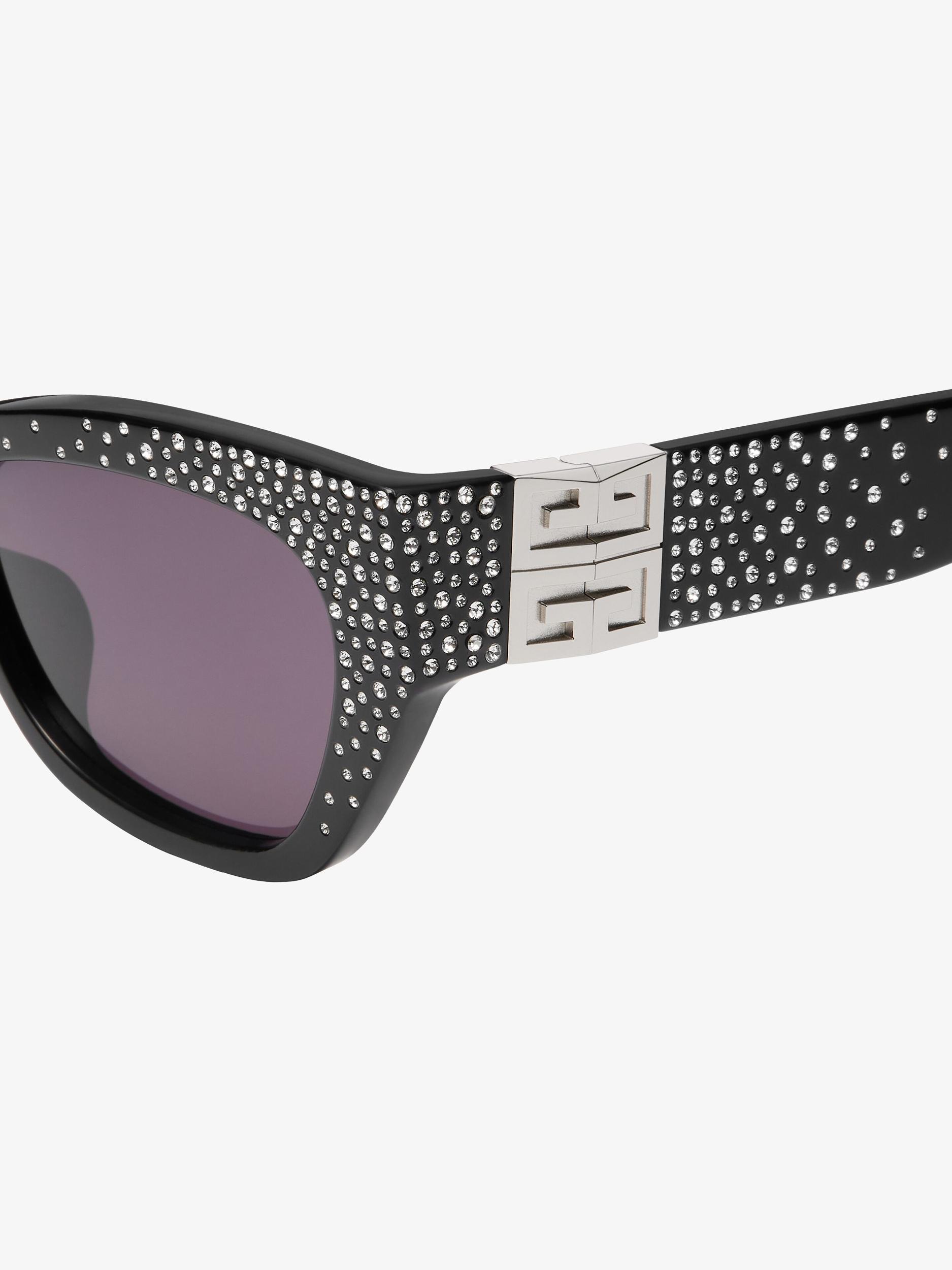 4G sunglasses in acetate with crystals Product Image