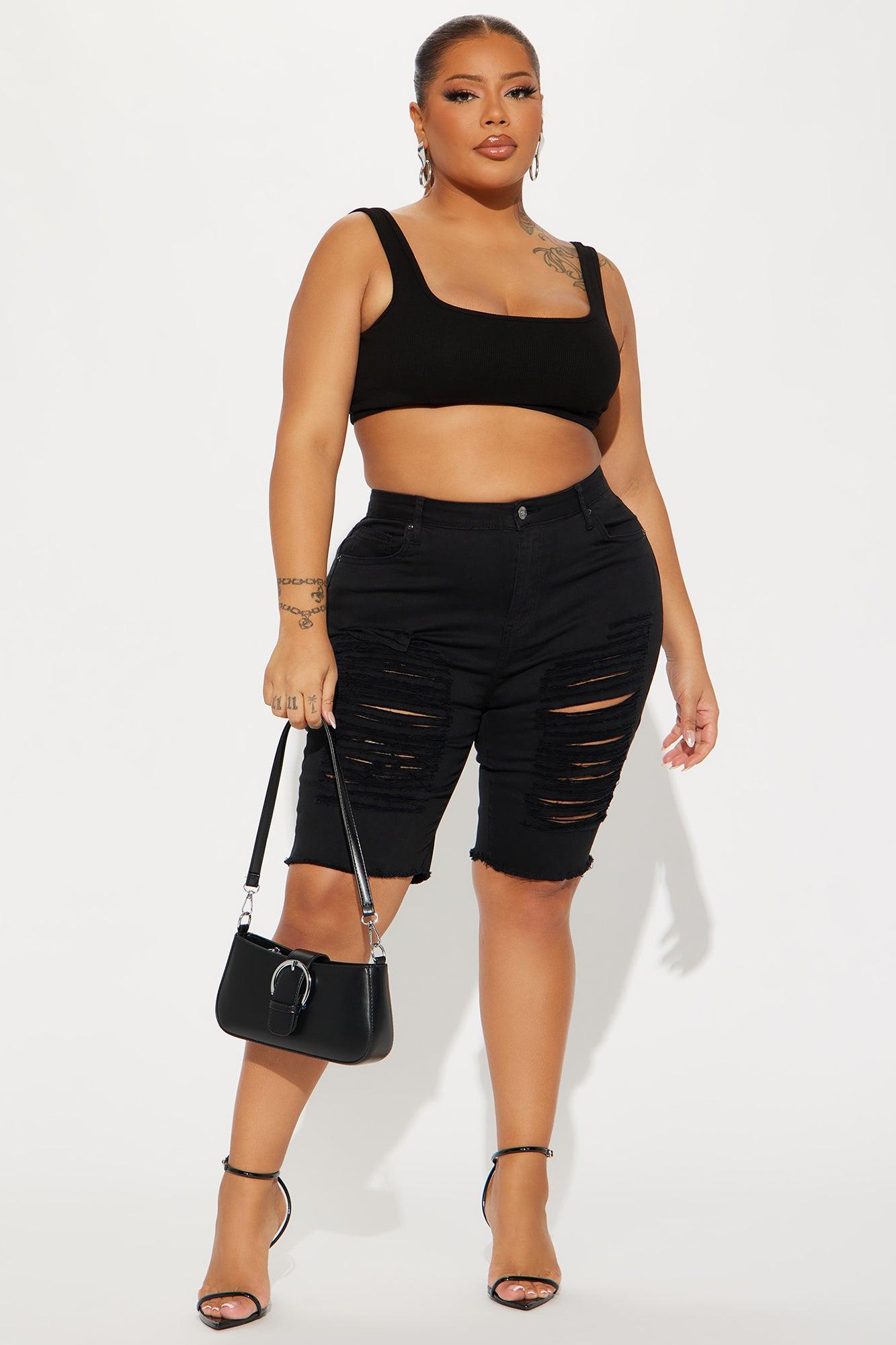 Wave Crasher Bermuda Shorts - Black Product Image