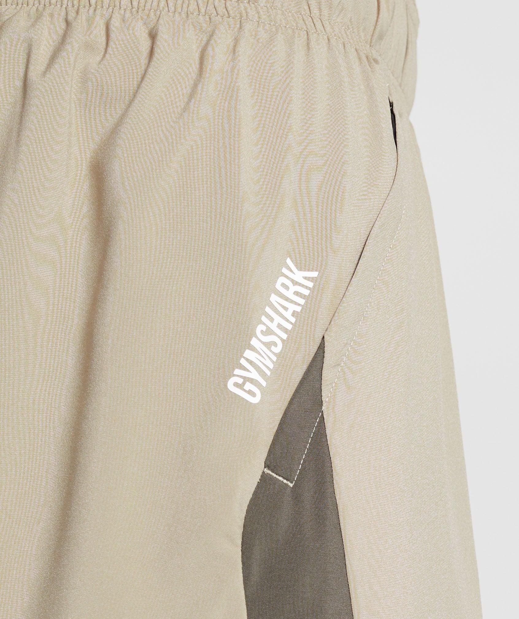 Gymshark Sport  7" Shorts - Sand Brown/Camo Brown Male Product Image