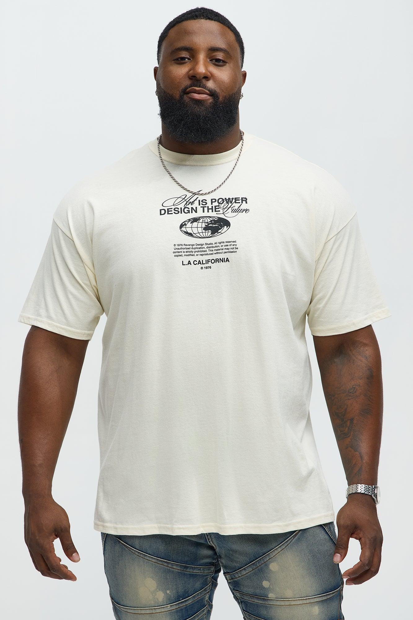 Art Is Powerful Short Sleeve Tee - Natural Male Product Image