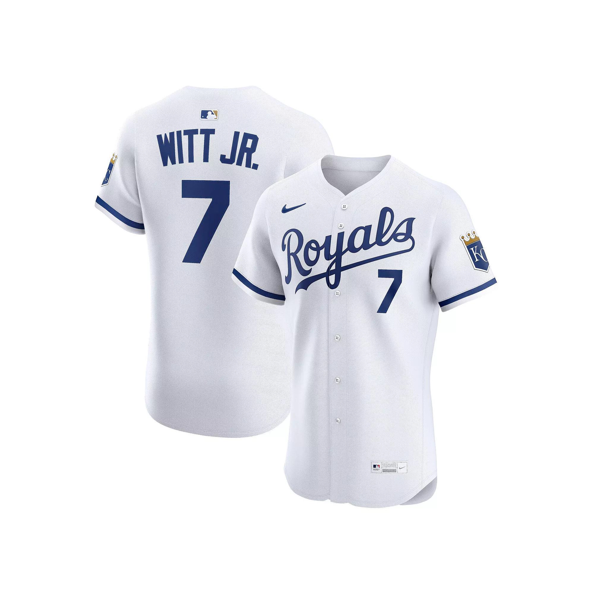 Men's Nike Bobby Witt Jr. White Kansas City Royals Home Elite Player Jersey,  Product Image