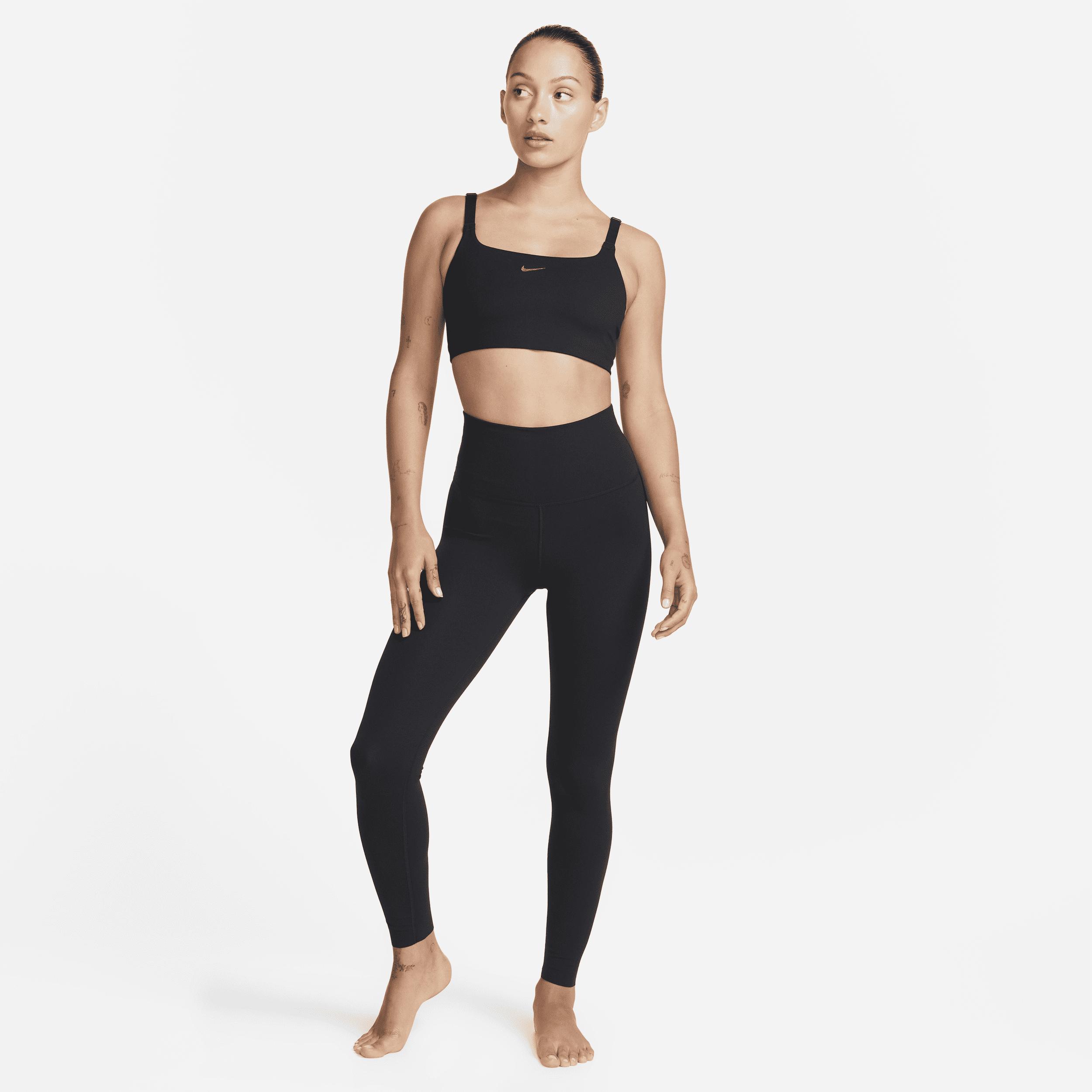 Womens Nike Yoga Dri-FIT Luxe High-Waisted 7/8 Infinalon Leggings | CJ3801-010 Product Image