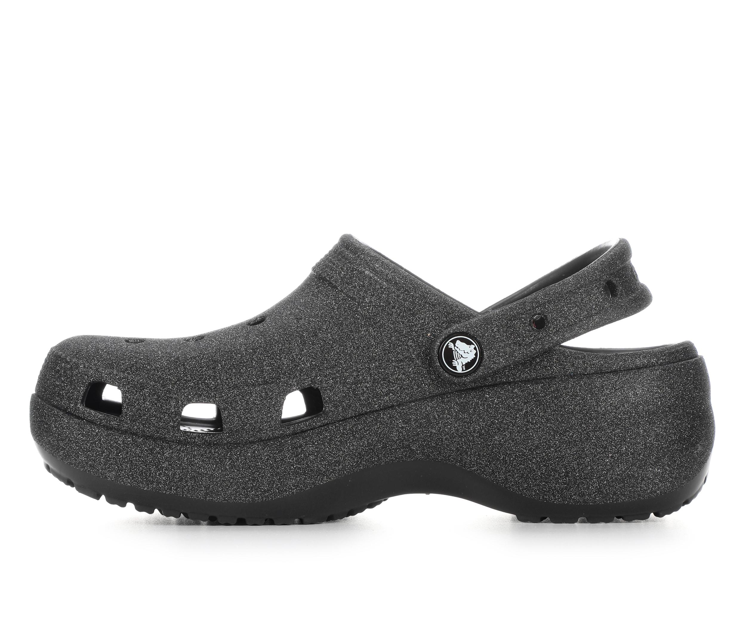 Women's Crocs Classic Platform Glitter Clogs Product Image