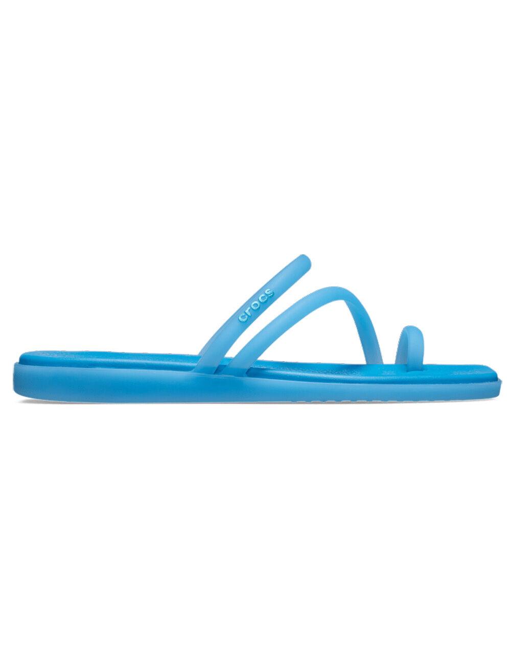 CROCS Miami Womens Toe Loop Sandals - BLUE Product Image