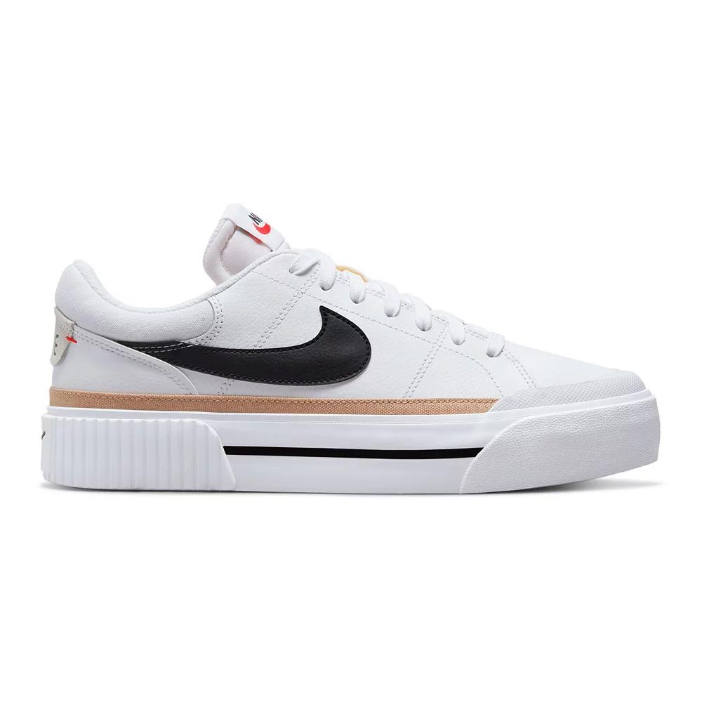 Nike Womens Court Legacy Lift Shoes | DM7590-100 Product Image