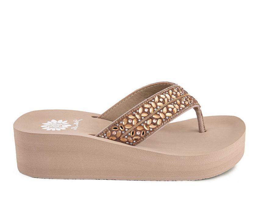Women's Yellow Box Rhea Wedge Flip-Flops Product Image