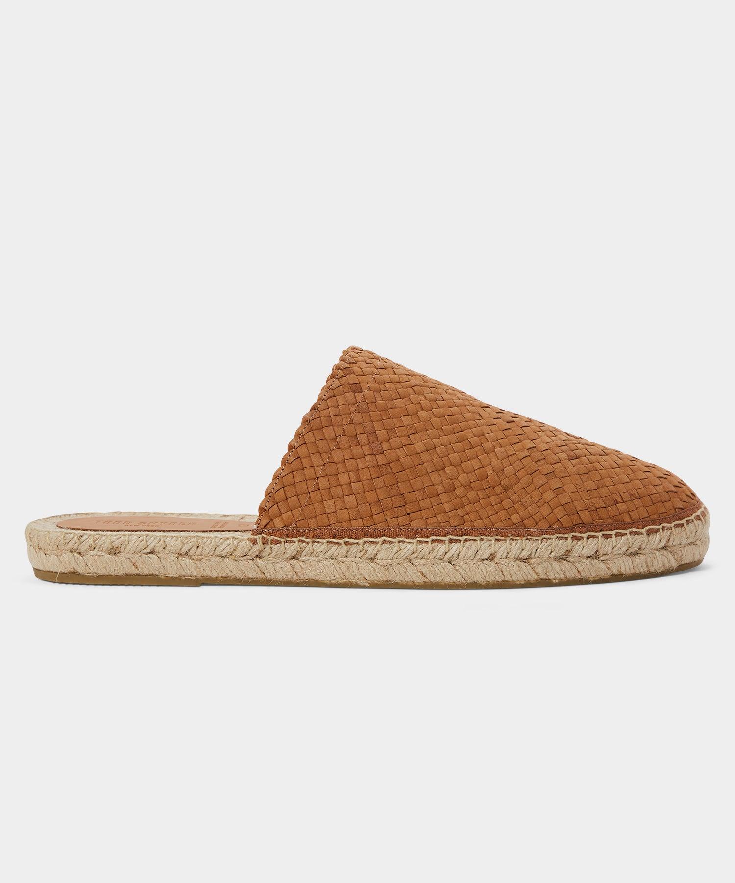 Woven Leather Espadrille Mule Product Image