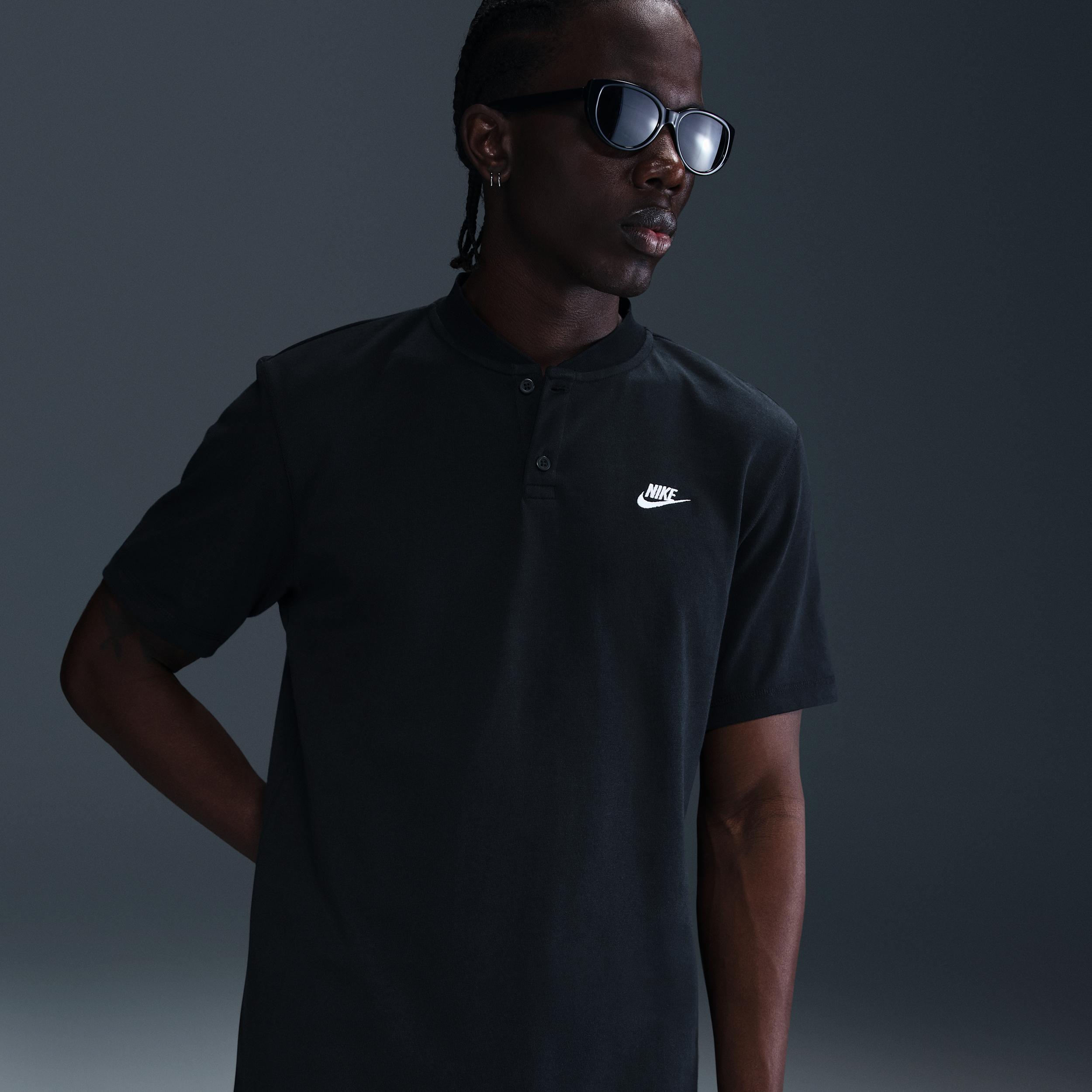 Nike Mens Club Short-Sleeve Henley | HQ5974-010 Product Image