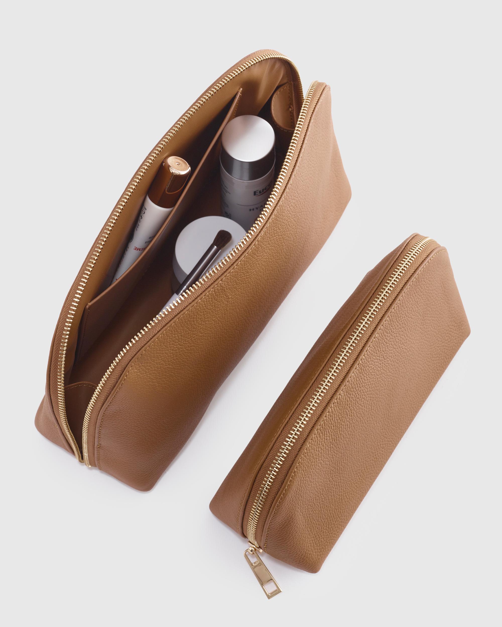 Quince | Women's Italian Leather Pouch Travel Set Product Image